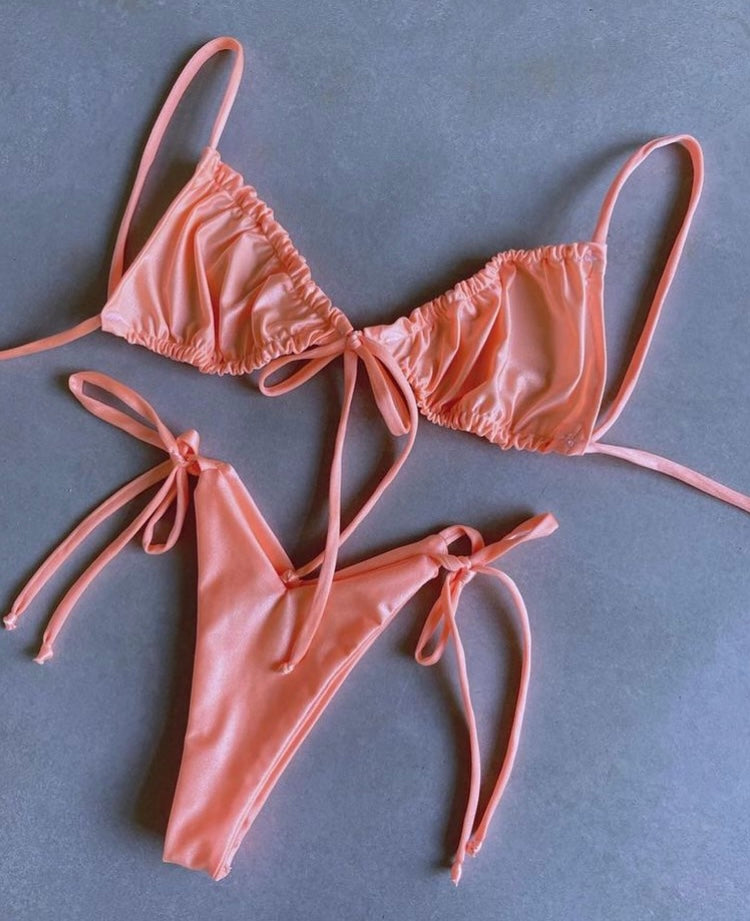 Lace V Naranjo Pastel